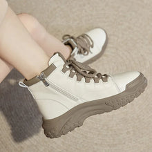 画像をギャラリービューアに読み込む, Autumn Winter Shoes Genuine Leather Sneakers Fashion Boots for Women q158