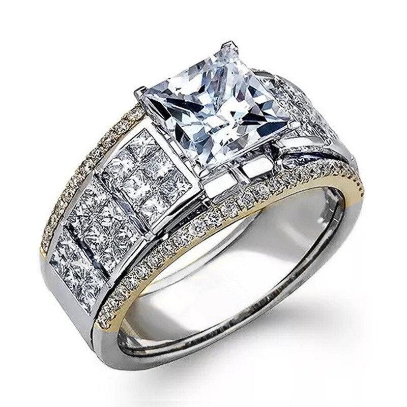 Fashion Silver Color Princess Ring for Men Party Gift Jewelry mr03 - www.eufashionbags.com