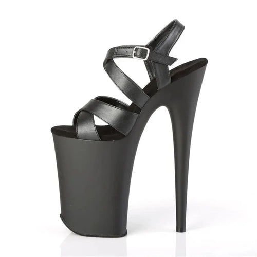 Summer New Fashion Luxury Slim High Heels Sandals Cross Belt Black White Grey Women's Sandals