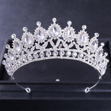 Charger l&#39;image dans la galerie, Silver Color Crystal Bridal Tiaras And Crowns Women Wedding Hair Accessories bc120 - www.eufashionbags.com