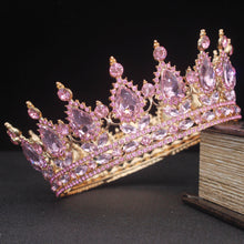 Load image into Gallery viewer, Luxury Crystal Queen King Women Headpiece Wedding Tiaras and Crowns dc03 - www.eufashionbags.com