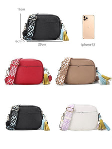Fashion tassels Women Crossbody Bag small Leather Shoulder Bag n32 - www.eufashionbags.com