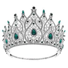 Charger l&#39;image dans la galerie, Large Miss Universe Bridal Crowns Cubic Zircon Crystal Round Queen Wedding Hair Accessories bc81 - www.eufashionbags.com