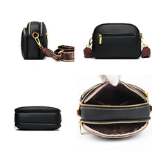 Carica l&#39;immagine nel visualizzatore di Gallery, Classic Multifunctional Compartments Adjustable Wide Shoulder Strap Luxury PU Leather Shoulder Crossbody Bag a175