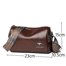 Carica l&#39;immagine nel visualizzatore di Gallery, Luxury Designer Handbags High Quality Leather Shoulder Bags For Women Solid Color Wide Strap Crossbody Bags bolsa feminina