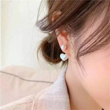 Load image into Gallery viewer, Heart Imitation Pearl Drop Earrings for Women  Fashion Sweet Ear Accessories