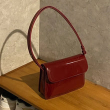 Charger l&#39;image dans la galerie, Luxury Patent Leather Women Small Bag Square Crossbody Bag Casual Purse