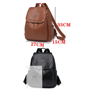 2024 Large Capacity And Multifunctional Travel Backpack Luxury Women's Designer Brand Backpack High Quality Leather Girl Mochila