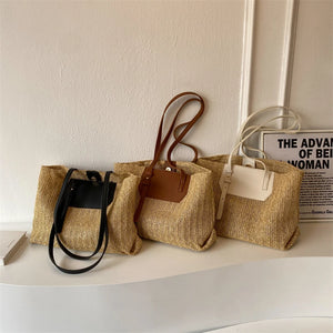 Bohemia Women Weave Big Straw Tote Bag Travel Beach Bags Handmade Handbag