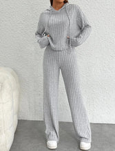 Charger l&#39;image dans la galerie, 2024 New Arrival Women&#39;s Long Sleeve Hooded Casual Long Pants Loungewear Set Daily Wear