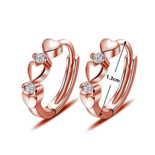 Load image into Gallery viewer, Trendy Heart Small Hoop Earrings Women Fashion Jewelry he180 - www.eufashionbags.com