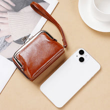 Charger l&#39;image dans la galerie, Small Compact PU Leather Women Wallet Vintage Card Holder Coin Purse w172