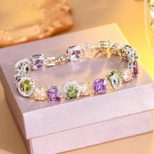 Charger l&#39;image dans la galerie, Cubic Zirconia Sparkling Olive Bracelets Charm Engagement Party Jewelry for Women b78
