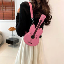 Load image into Gallery viewer, Women Violin Shape Crossbody Bag Creative PU Leather Shoulder Bag Casual Messenger Bag Fashion Handbag College School Backpack