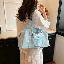 Laden Sie das Bild in den Galerie-Viewer, Sweet Bow Design Canvas Shoulder Bag for Women 2024 Fashion Bag Handbags Shopping Travel Crossbody Bags