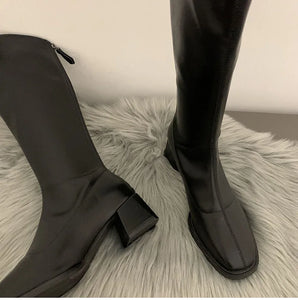 Fashion Winter Women Long Boots Pointed Toe Knee High Boots h05