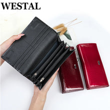 画像をギャラリービューアに読み込む, Women&#39;s Genuine Leather Wallets Long Clutches Bags for phone Coin Purse Card Holders Money Bag