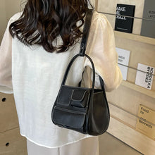 画像をギャラリービューアに読み込む, Double Pockets Small Shoulder Bags for Women 2024 Y2K Designer Fashion Handbags and Purses Leather Crossbody Bag
