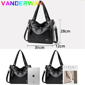 Luxury Casual Tote Women Bag High Quality Leather Ladies Hand Bags for Women Shoulder Bag Big Crossbody Bags Sac A Main