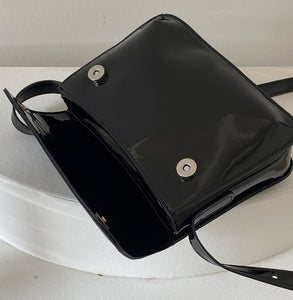 Luxury Patent Leather Women Small Bag Square Crossbody Bag Casual Purse