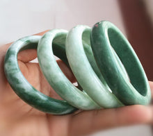 Charger l&#39;image dans la galerie, Genuine Natural Green Jade Bangle Bracelet White Jade bangle Yellow Jade Bangles