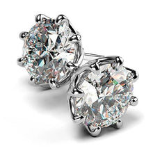 Load image into Gallery viewer, 10mm Round Cubic Zirconia Stud Earrings for Women he132 - www.eufashionbags.com