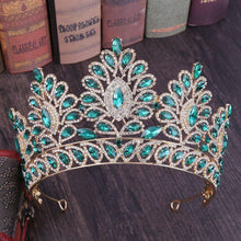 Charger l&#39;image dans la galerie, 12 Colors New Baroque Princess Opal Crystal Tiara Crown Wedding Party Hair Accessories Jewelry g03 - www.eufashionbags.com