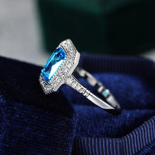 Cargar imagen en el visor de la galería, 2023 New Trendy Blue Rectangle Ring for Women mr19 - www.eufashionbags.com