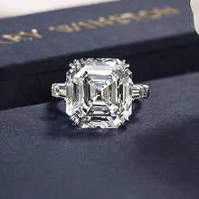 Cargar imagen en el visor de la galería, 2023 New Trendy Silver Color Princess Engagement Wedding Ring for Women mr12 - www.eufashionbags.com