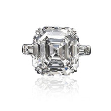 画像をギャラリービューアに読み込む, 2023 New Trendy Silver Color Princess Engagement Wedding Ring for Women mr12 - www.eufashionbags.com