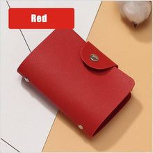 Load image into Gallery viewer, 24 Slots Bits Card Holder Bag Pocket Case Women Men Credit ID Card Organizer Leather Wallet - www.eufashionbags.com