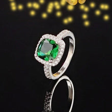 Load image into Gallery viewer, 2pcs silver color Cushion Zircon Wedding Jewelry Set for Women mj29 - www.eufashionbags.com