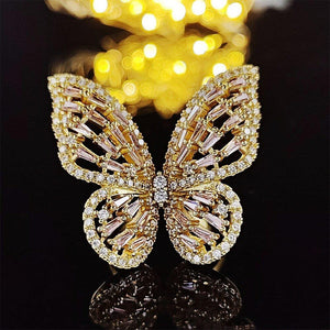 3pcs Luxury Butterfly Bridal Dubai Jewelry Set For Women Jewelry Gift mj16 - www.eufashionbags.com
