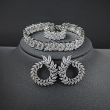 画像をギャラリービューアに読み込む, 3pcs Luxury Marquise Leaf Wedding Jewelry sets For Women Gift Jewelry mj18 - www.eufashionbags.com