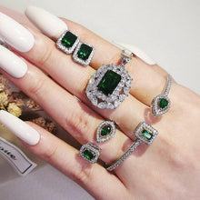 画像をギャラリービューアに読み込む, 4pcs Luxury Princess bridal Dubai Jewelry Sets For Women Jewelry Wholesale mj24 - www.eufashionbags.com