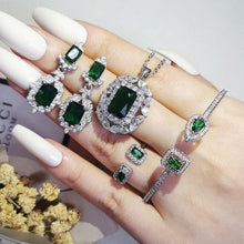 Carica l&#39;immagine nel visualizzatore di Gallery, 4pcs Luxury Princess bridal Dubai Jewelry Sets For Women Jewelry Wholesale mj24 - www.eufashionbags.com
