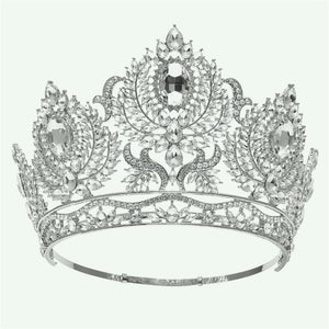 Adjustable Zircon Beauty Tiaras and Crowns For Women Crystal Diadem Bridal Hair Jewelry dc24 - www.eufashionbags.com