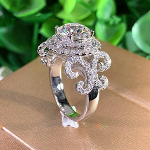 Aesthetic Women Wedding Rings Cubic Zirconia Fashion Jewelry hr223 - www.eufashionbags.com