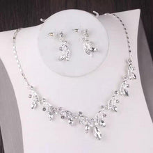 Load image into Gallery viewer, Baroque Crown Bridal Jewelry Sets Luxury Princess Chokers Necklace Earrings bn05 - www.eufashionbags.com