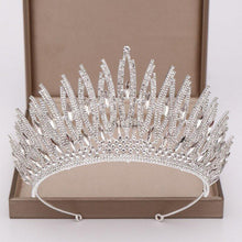 Charger l&#39;image dans la galerie, Baroque Crystal Sparkling Queen Crown Rhinestone Wedding Tiaras Women Diadem Hair Accessories bc 111 - www.eufashionbags.com