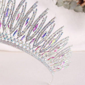 Baroque Crystal Sparkling Queen Crown Rhinestone Wedding Tiaras Women Diadem Hair Accessories bc 111 - www.eufashionbags.com