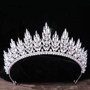Baroque Vintage Crown Tiara For Women Diadem Wedding Hair Accessories bc36 - www.eufashionbags.com