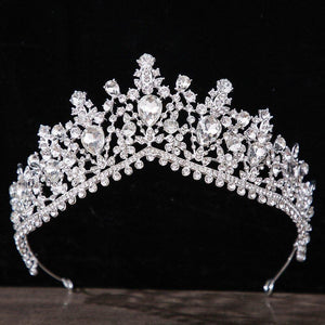 Baroque Vintage Crown Tiara For Women Diadem Wedding Hair Accessories bc36 - www.eufashionbags.com