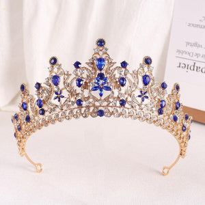 Baroque Wedding Headband Purple Crystal Crowns and Tiaras Hair Jewelry bc55 - www.eufashionbags.com