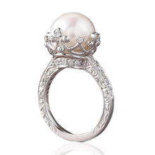 Charger l&#39;image dans la galerie, Big Round Imitation Pearl Setting Rings for Women Fashion Jewelry hr54 - www.eufashionbags.com