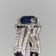 Charger l&#39;image dans la galerie, Blue CZ Women Rings Wedding Anniversary Party Ring Birthday Love Gift hr71 - www.eufashionbags.com