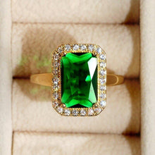 Charger l&#39;image dans la galerie, Blue/Green Zirconia Finger Rings for Women Anniversary Party Jewelry hr37 - www.eufashionbags.com