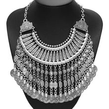 Load image into Gallery viewer, Bohemian Vintage Choker Necklace Women Indian Ethnic Large Collar Necklaces - www.eufashionbags.com