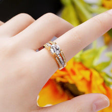 Load image into Gallery viewer, Bright Cubic Zirconia Proposal Ring Fashion Women Wedding Band Jewelry Gift hr34 - www.eufashionbags.com