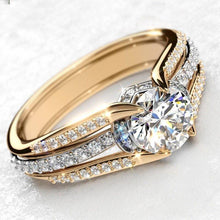 Charger l&#39;image dans la galerie, Bright Cubic Zirconia Proposal Ring Fashion Women Wedding Band Jewelry Gift hr34 - www.eufashionbags.com